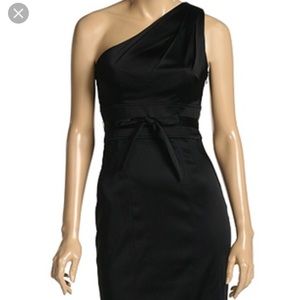 Calvin Klein black formal dress one shoulder